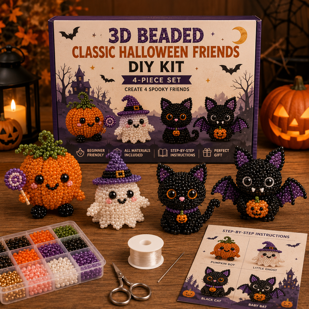 🎃Halloween Beaded Craft Friends Kit