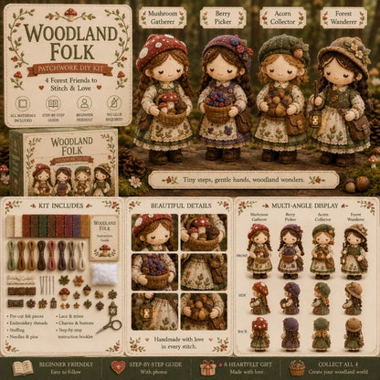 🎁🧵 Tiny Worlds Collection – Patchwork DIY Kit Series