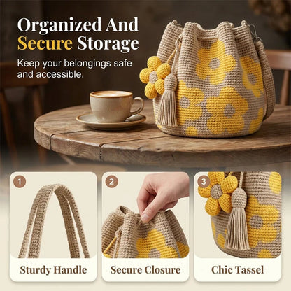 Handmade Floral Crochet Tote Bag – A Little Bag Made With Love