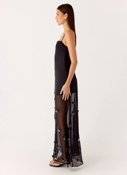Jesiah Embellished Maxi Dress - Black