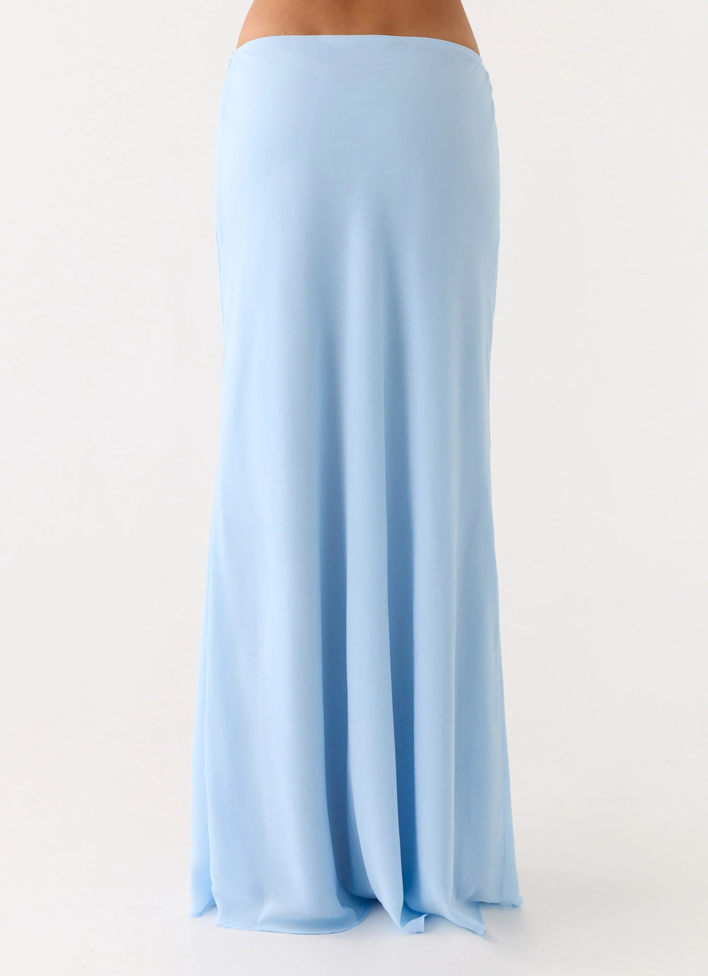 Star Girl Chiffon Maxi Skirt - Blue