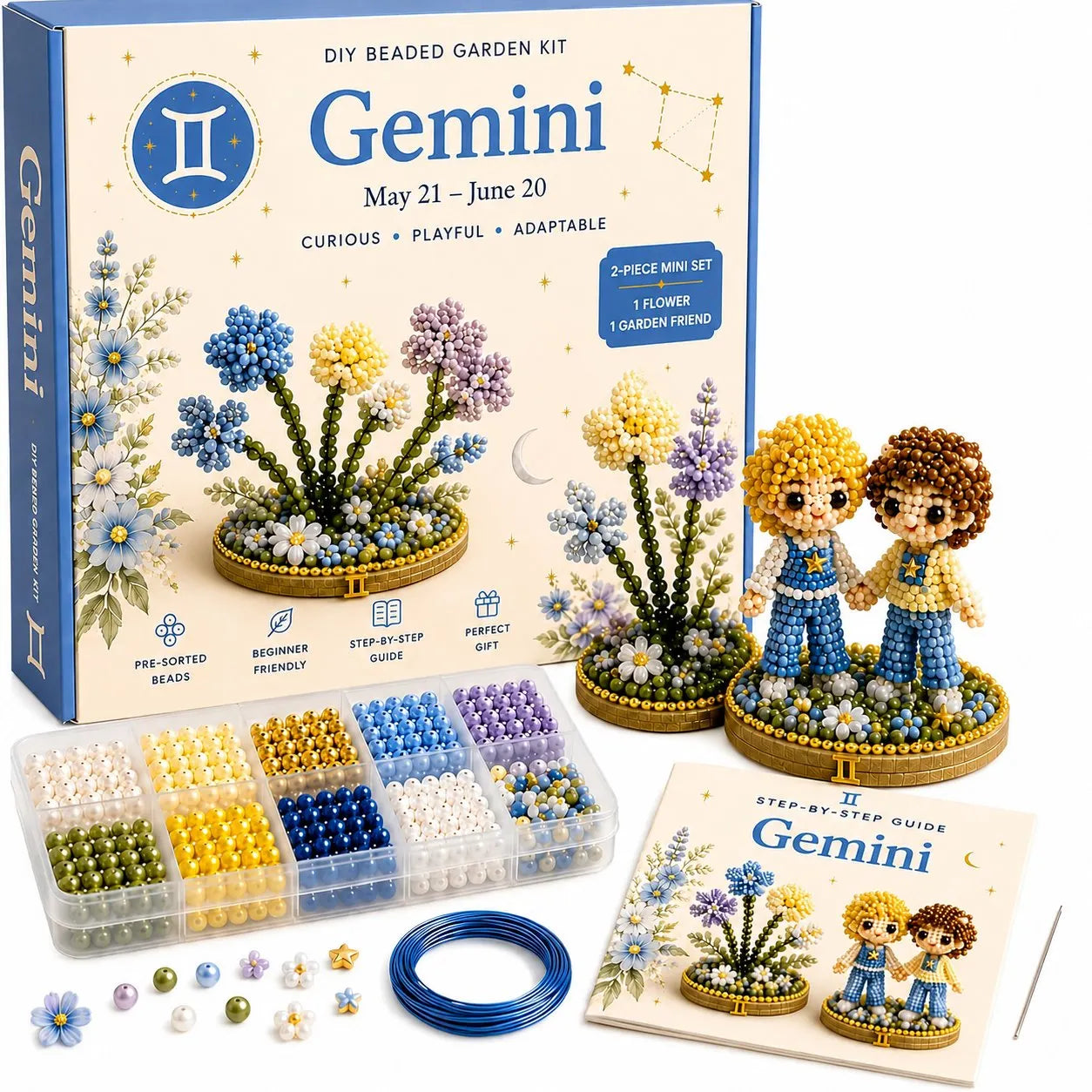 12 Zodiac Signs DIY Beaded Garden Craft Kit