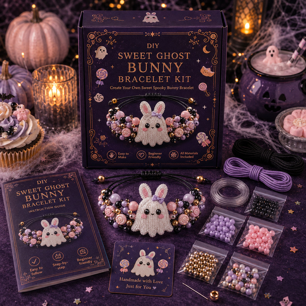 🎃 DIY Halloween Beaded Bracelet Kit