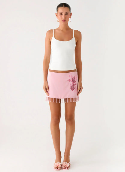 Heavenward Mini Skirt - Pink