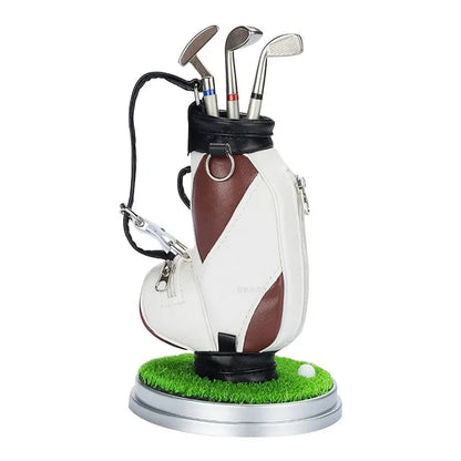 Golf Pen Holder with 3 Pens ⛳️ Stylish Desk Organizer Perfect Office Gift 🎁