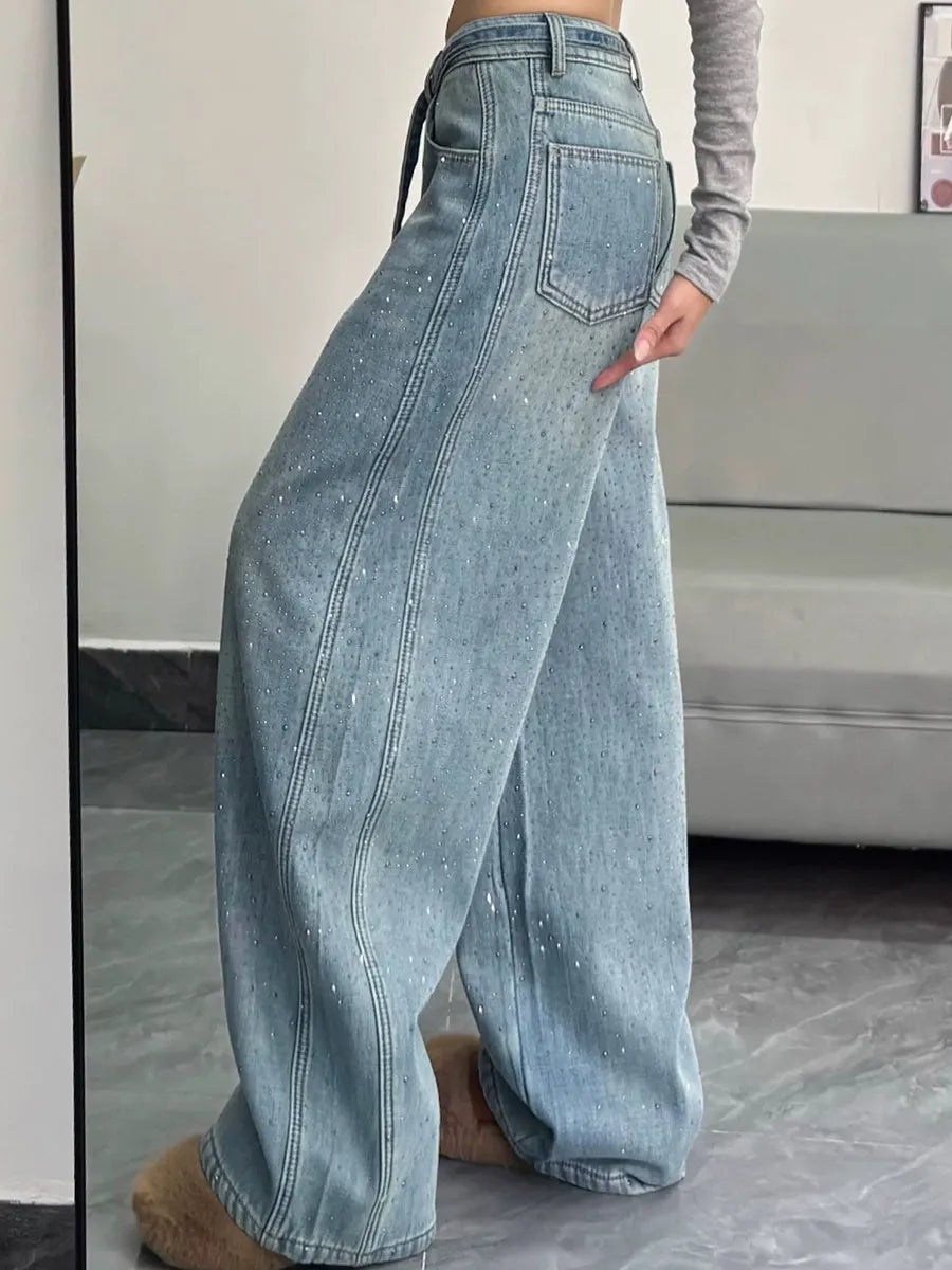 Casual Elastic-waist Jeans