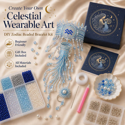 🔥 49% OFF – Zodiac DIY Beaded Hand Bracelet Kit – Create Your Celestial Wearable Art