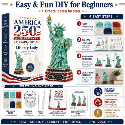 🔥LAST DAY 50% OFF - America 250th Anniversary 3D Beaded DIY Kit