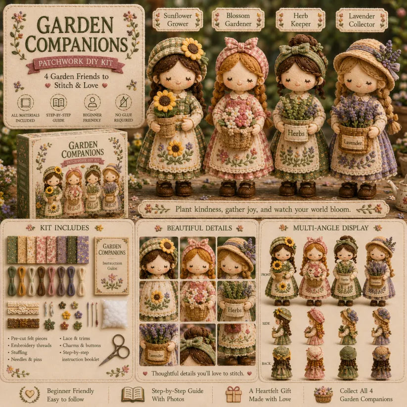 🎁🧵 Tiny Worlds Collection – Patchwork DIY Kit Series