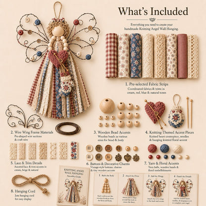 🌸Angel Fabric Hanging DIY Kit