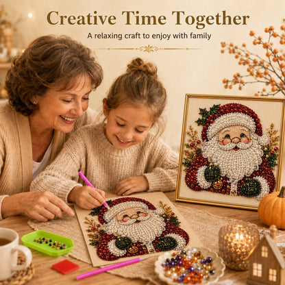 🎄Beginner-Friendly & Calming-💎DIY Holiday Pearl Painting Kit With Frame