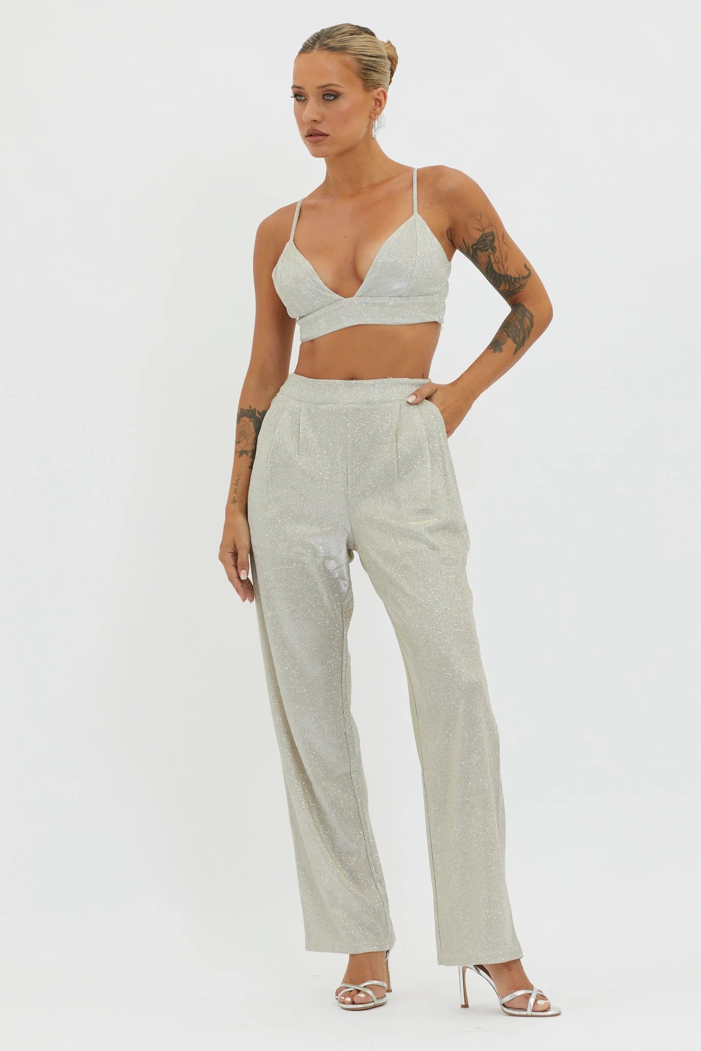 Joyeux Straight Leg Pants Champagne