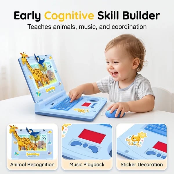 💻🌈 Interactive Simulation Toy Laptop – Learning Through Play Starts Here!