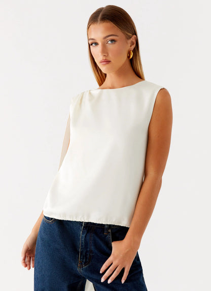 Mojito Cowl Top - Ivory
