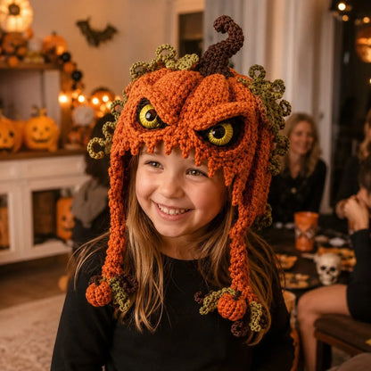 🔥 LAST DAY 49% OFF – 🎃 Halloween Monster Hood DIY Crochet Kit | Premium Soft Yarn Materials with Step-by-Step Guide DIY Handmade Wearable Character Hood 🧶🎭✨