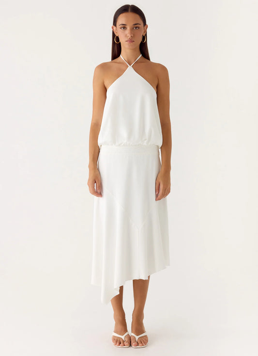 To The Girls Midi Dress - White