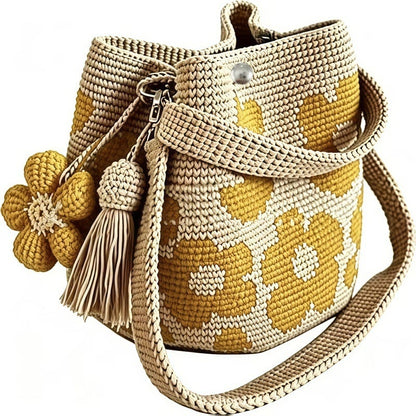 Handmade Floral Crochet Tote Bag – A Little Bag Made With Love