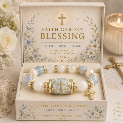🔥 Last Day 49% OFF – 💜Hummingbird Garden Faith Bracelet 🌸