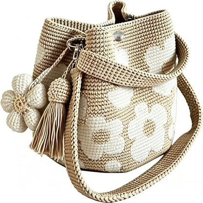 Handmade Floral Crochet Tote Bag – A Little Bag Made With Love
