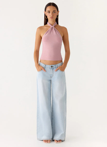 Amber Light Top - Pink