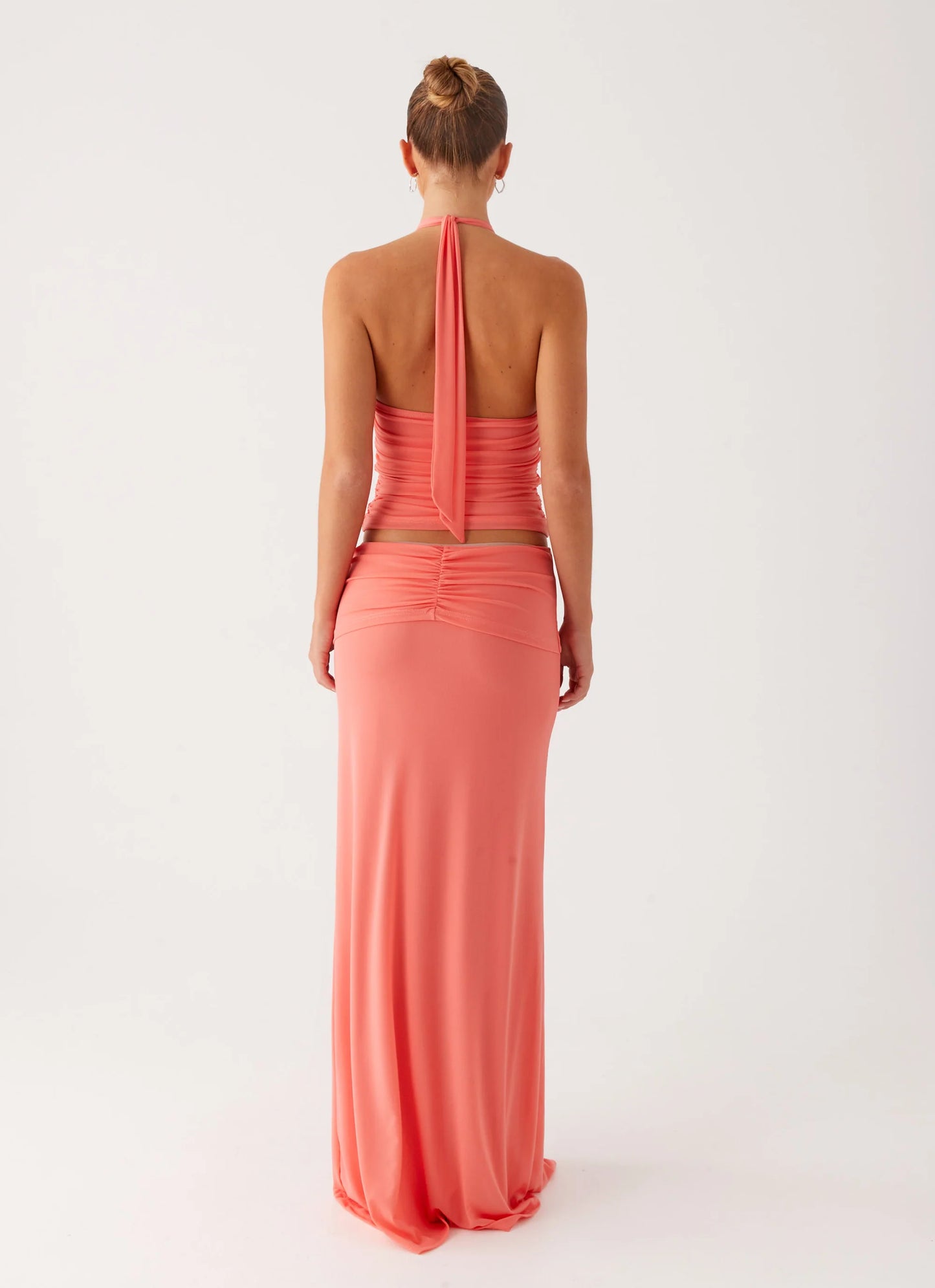 Jayce Maxi Skirt - Salmon