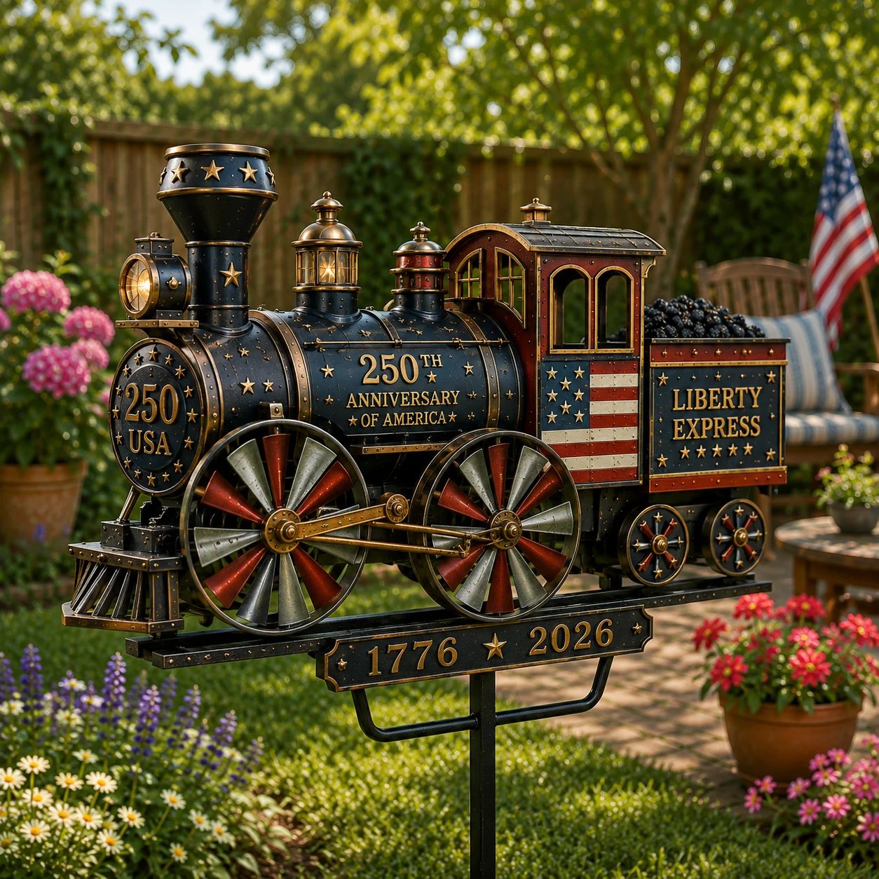 250th Anniversary Liberty Express Train Wind Spinner