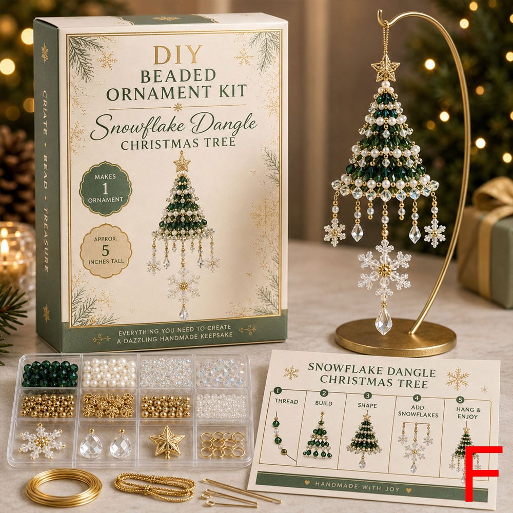 🌲DIY Christmas Tree Beaded Ornament Kit