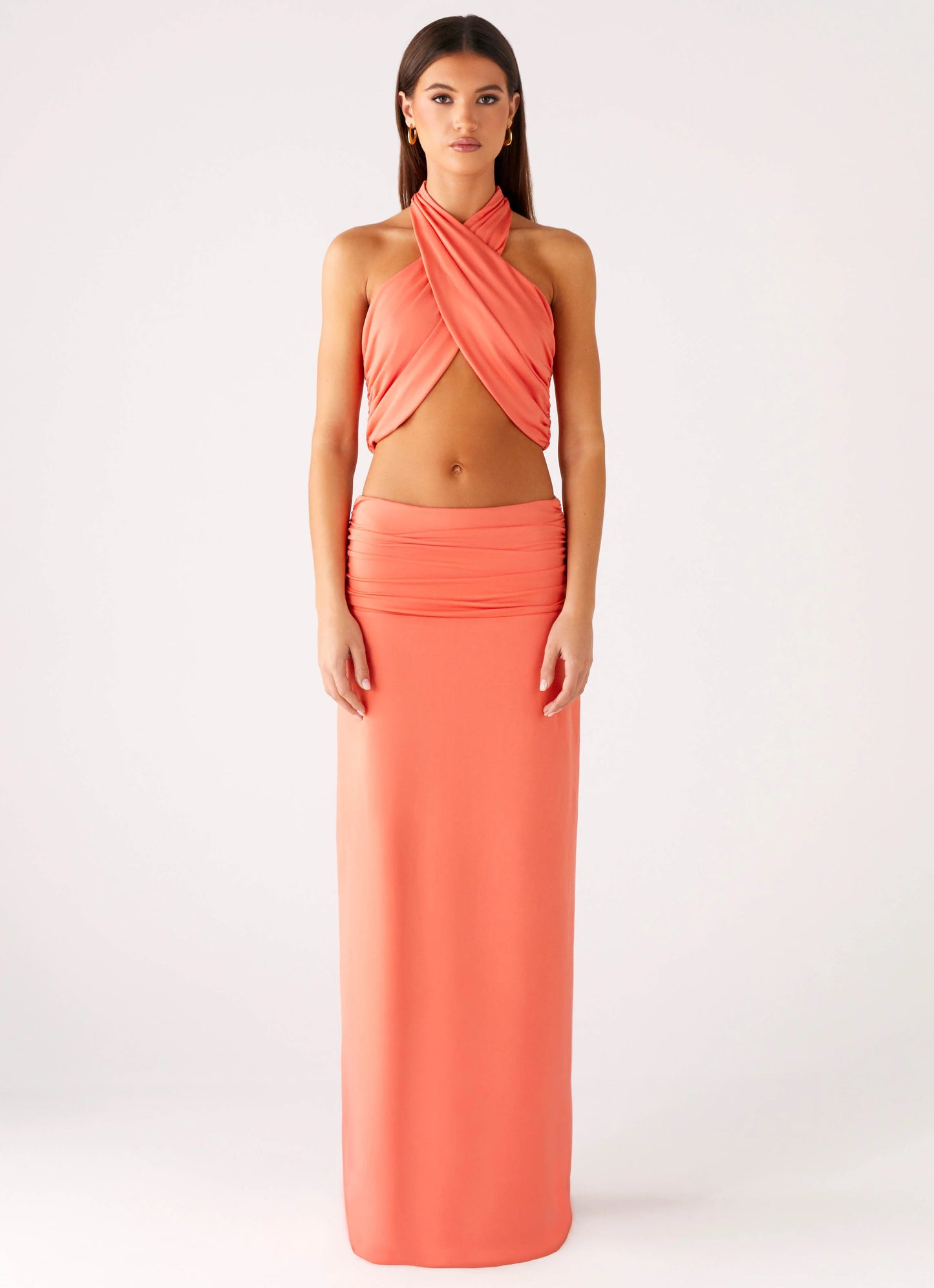 Coletta Wrap Top - Coral