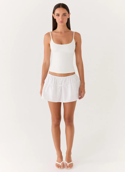 Sugar Talking Mini Skort - White