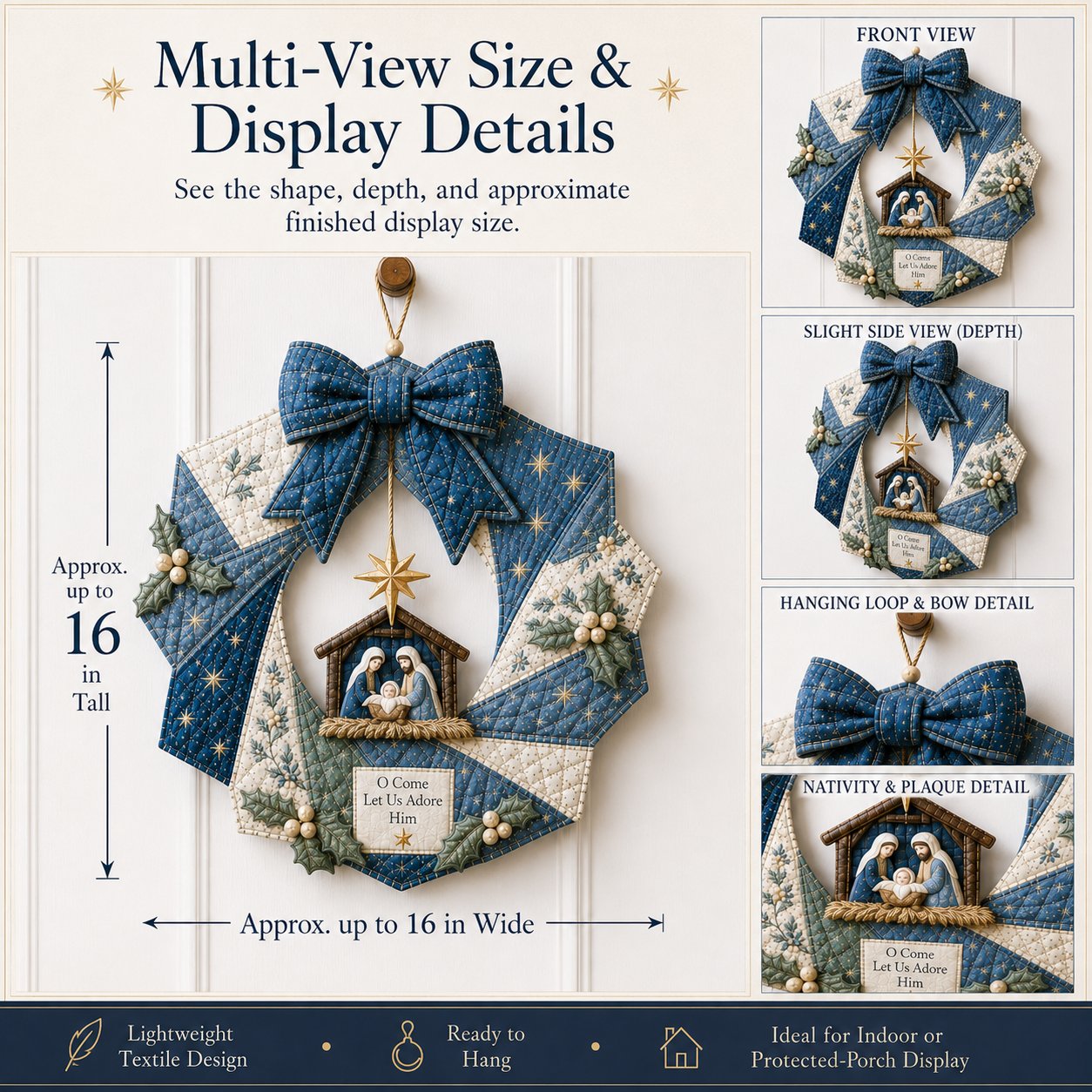 🎄Christmas Fabric Wreath DIY Kit – A Keepsake You’ll Hang with Pride Year After Year💫