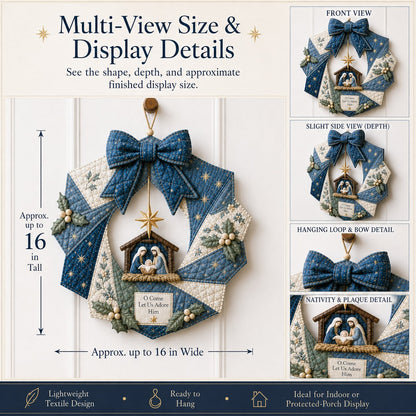 🎄Christmas Fabric Wreath DIY Kit – A Keepsake You’ll Hang with Pride Year After Year💫