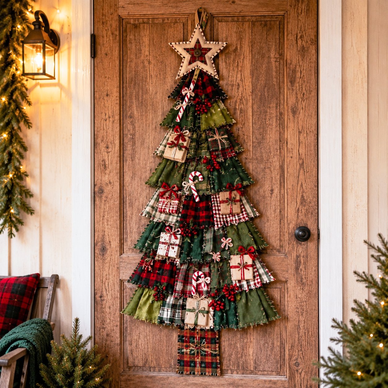 🎄Christmas Patchwork Tree Door Hanging DIY Kit