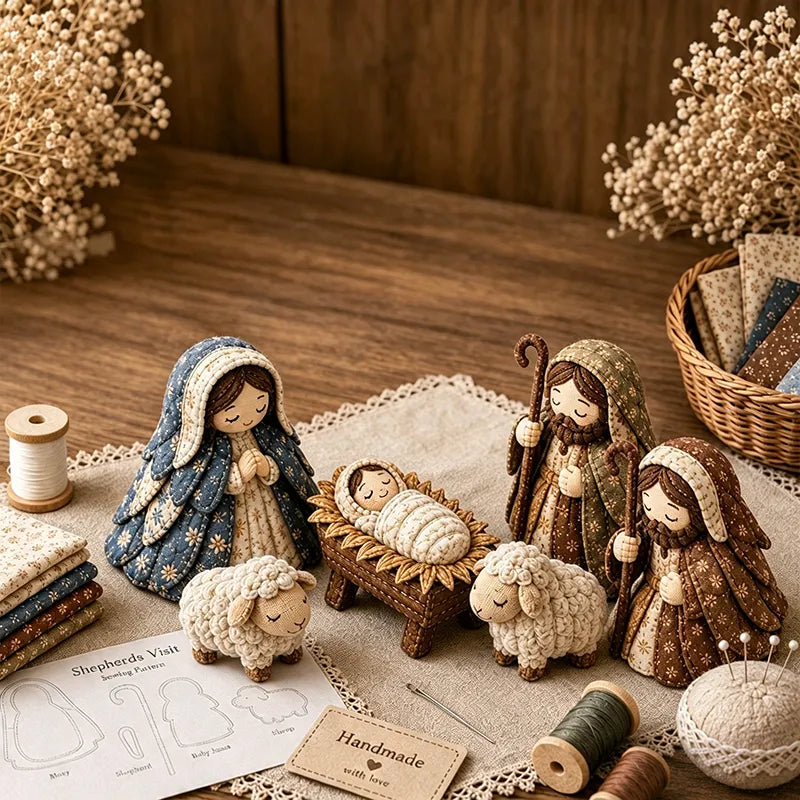 ✨DIY Patchwork Nativity Scene Sewing Kit
