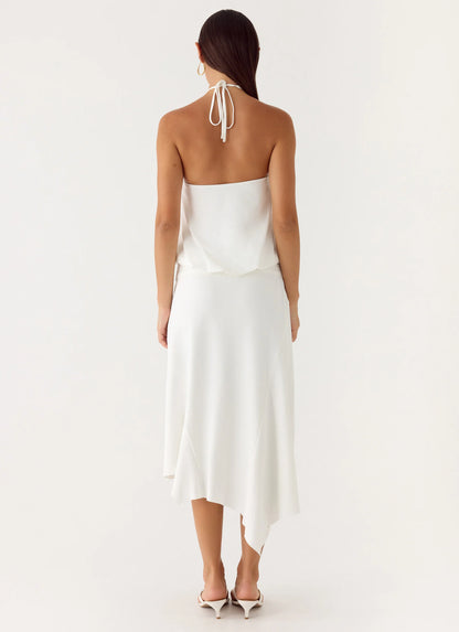 To The Girls Midi Dress - White