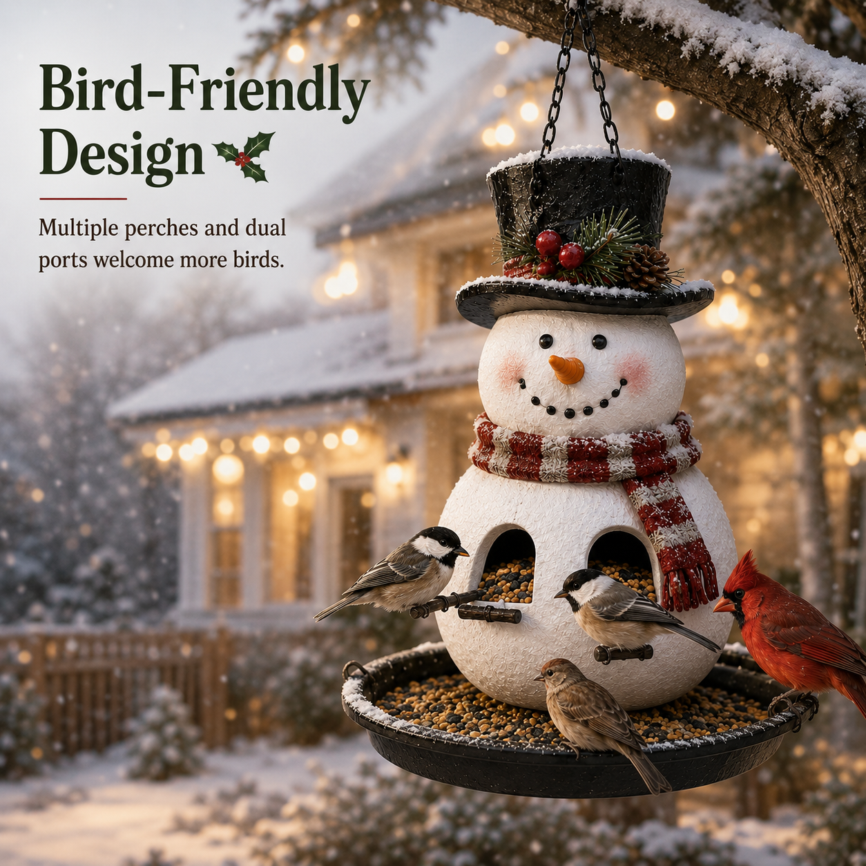 ⛄Christmas Bird Feeder Collection✨ Festive Hanging Garden Feeders for Wild Birds