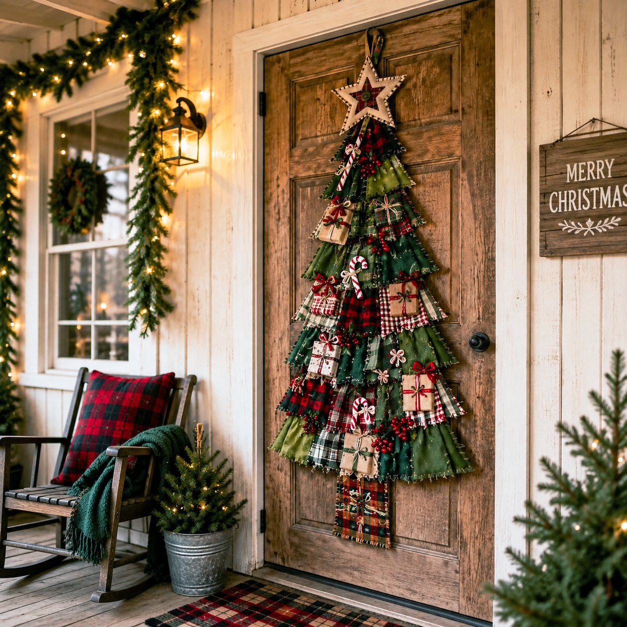 🎄Christmas Patchwork Tree Door Hanging DIY Kit