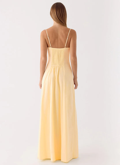 Samah Maxi Dress - Lemon