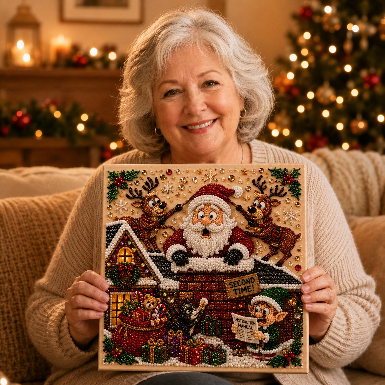 🎄 Absurd Christmas Moments Pearl Art Kit