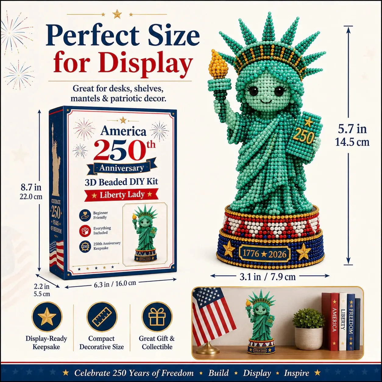 🔥LAST DAY 50% OFF - America 250th Anniversary 3D Beaded DIY Kit