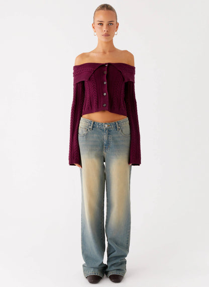 San Diego Straight Leg Denim Jeans - Blue Wash