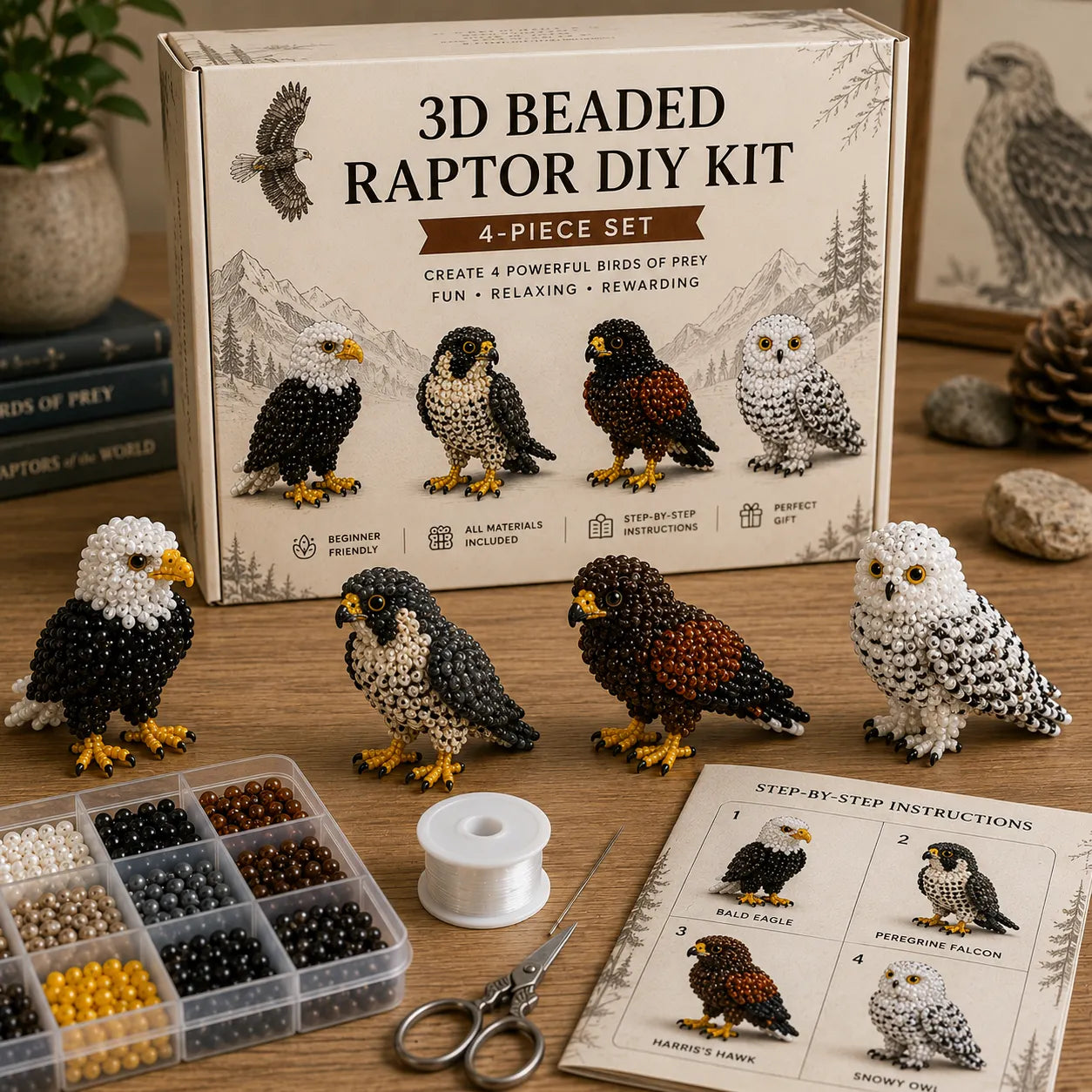 3D Beaded Animal DIY Kit Collection