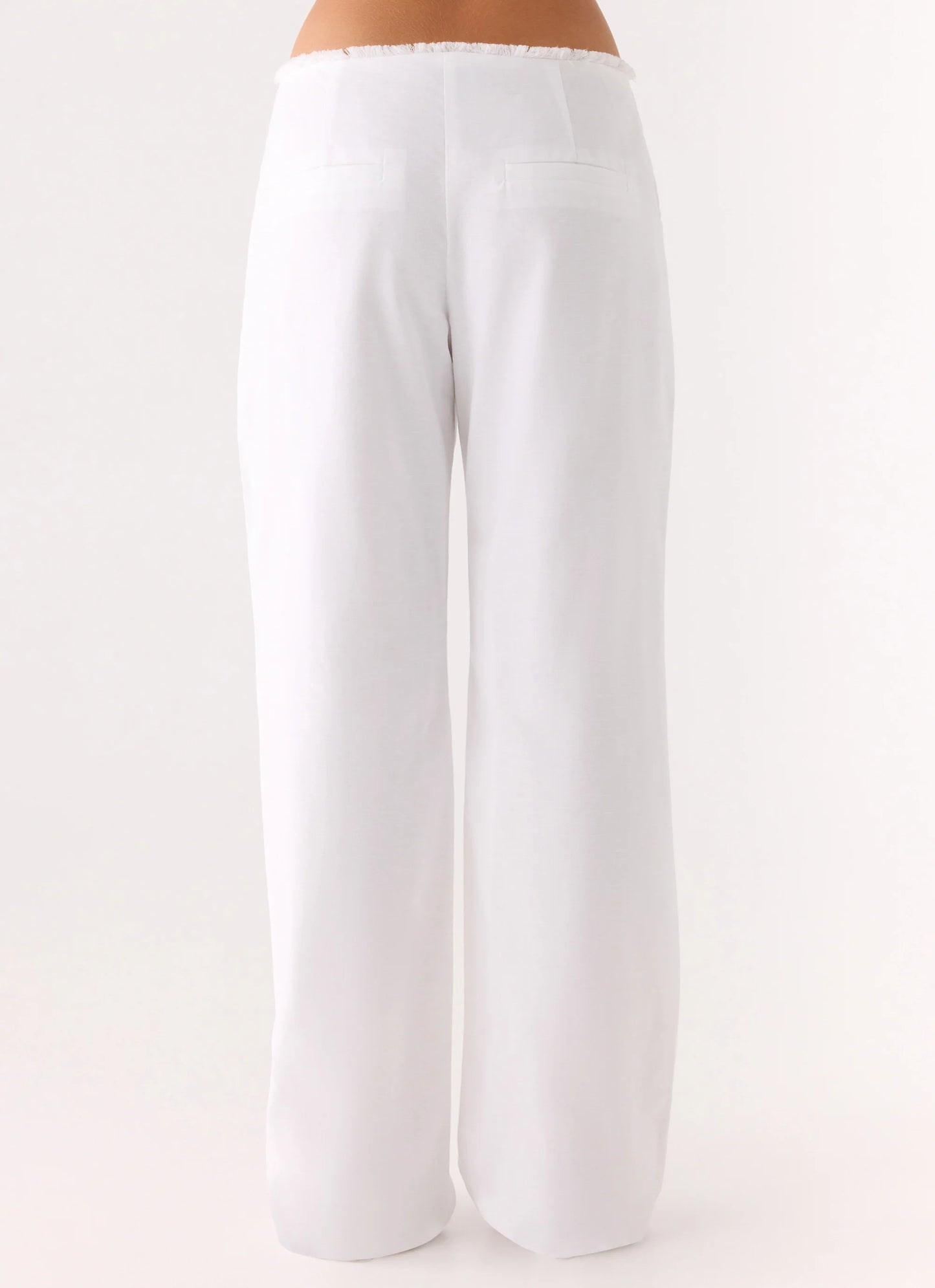 Josephina Linen Pant - White