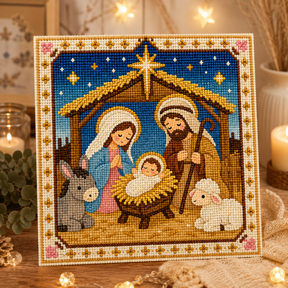Peaceful Nativity Beaded Art DIY Kit