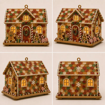 🏡DIY Glowing Coastal Glass-Style Christmas Cottage Kit Collection 💕