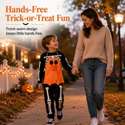 👻 Hands-Free “Feed the Ghost” Halloween Treat Bag for Kids  🎃🍬