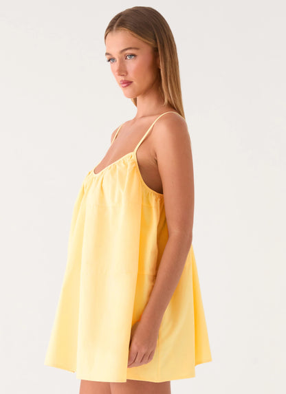 Lorima Mini Dress - Lemon