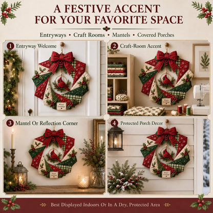 🎄Christmas Fabric Wreath DIY Kit – A Keepsake You’ll Hang with Pride Year After Year💫