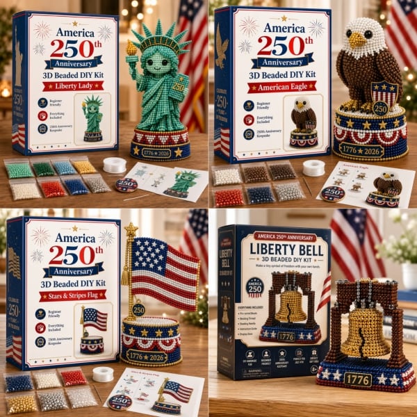 🔥LAST DAY 50% OFF - America 250th Anniversary 3D Beaded DIY Kit