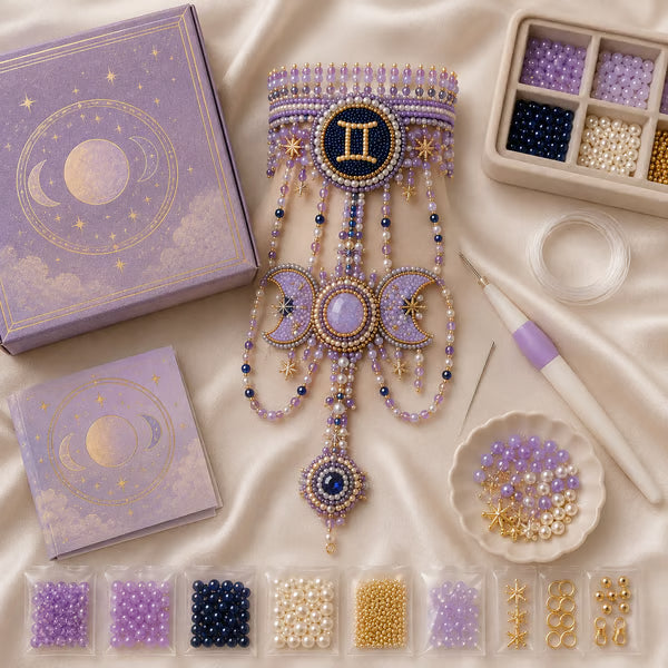 🔥 49% OFF – Zodiac DIY Beaded Hand Bracelet Kit – Create Your Celestial Wearable Art