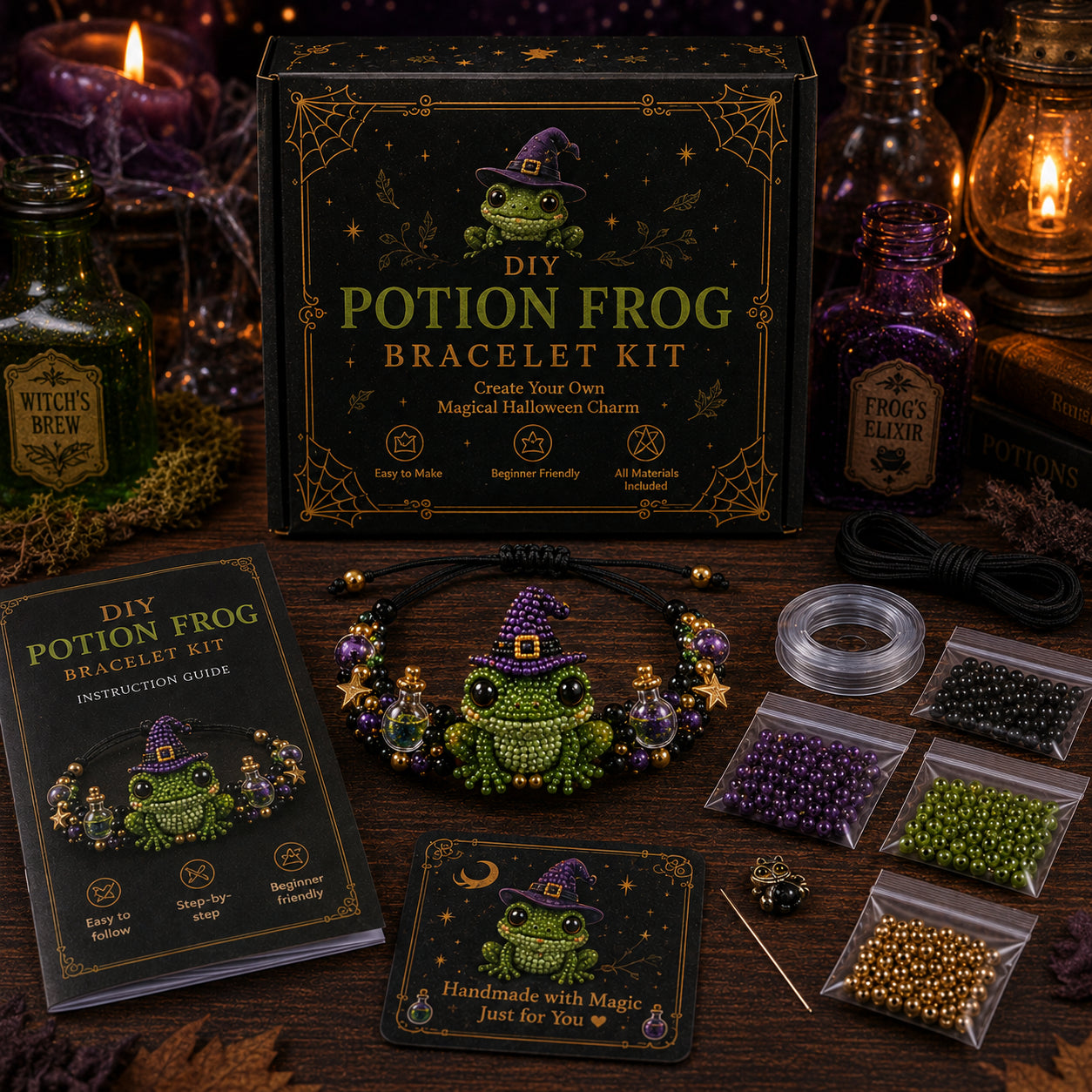 🎃 DIY Halloween Beaded Bracelet Kit